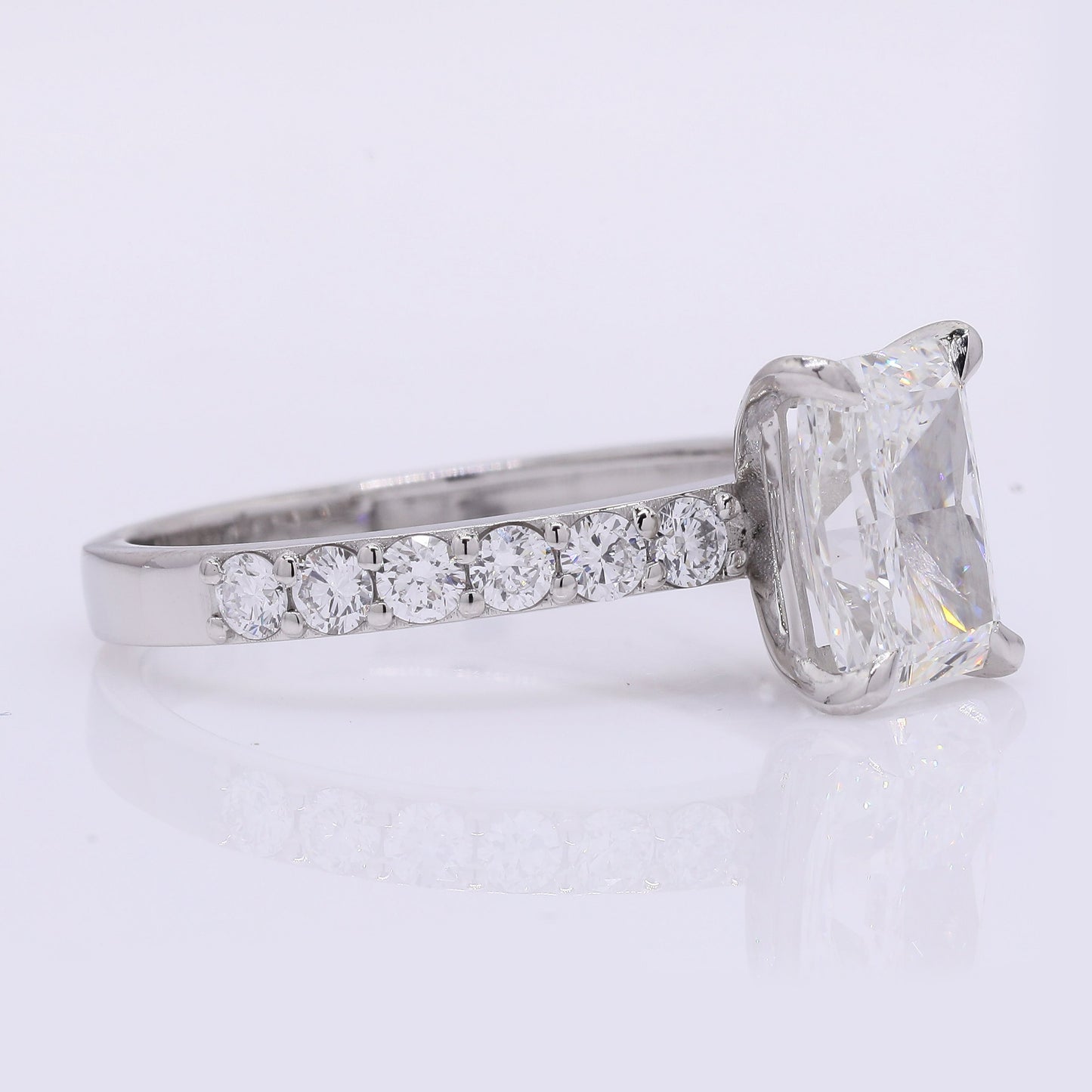 2.13 Carats Lab Grown Diamond 950 Platinum Ring
