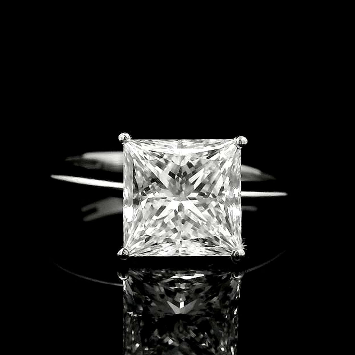 3.04 Carats Lab Grown Diamond 950 Platinum Ring