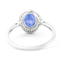 1.69 Ct Oval Mixed Cut Natural Sapphire 950 Platinum Ring