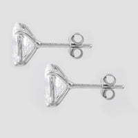 3.07 Carats Lab Grown Diamond 14K Gold Earrings