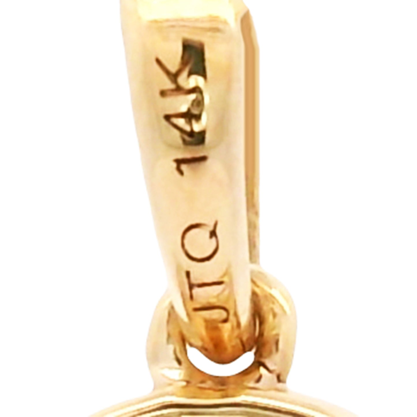 0.80 Ct Round Red Diamond 14K Gold Pendant