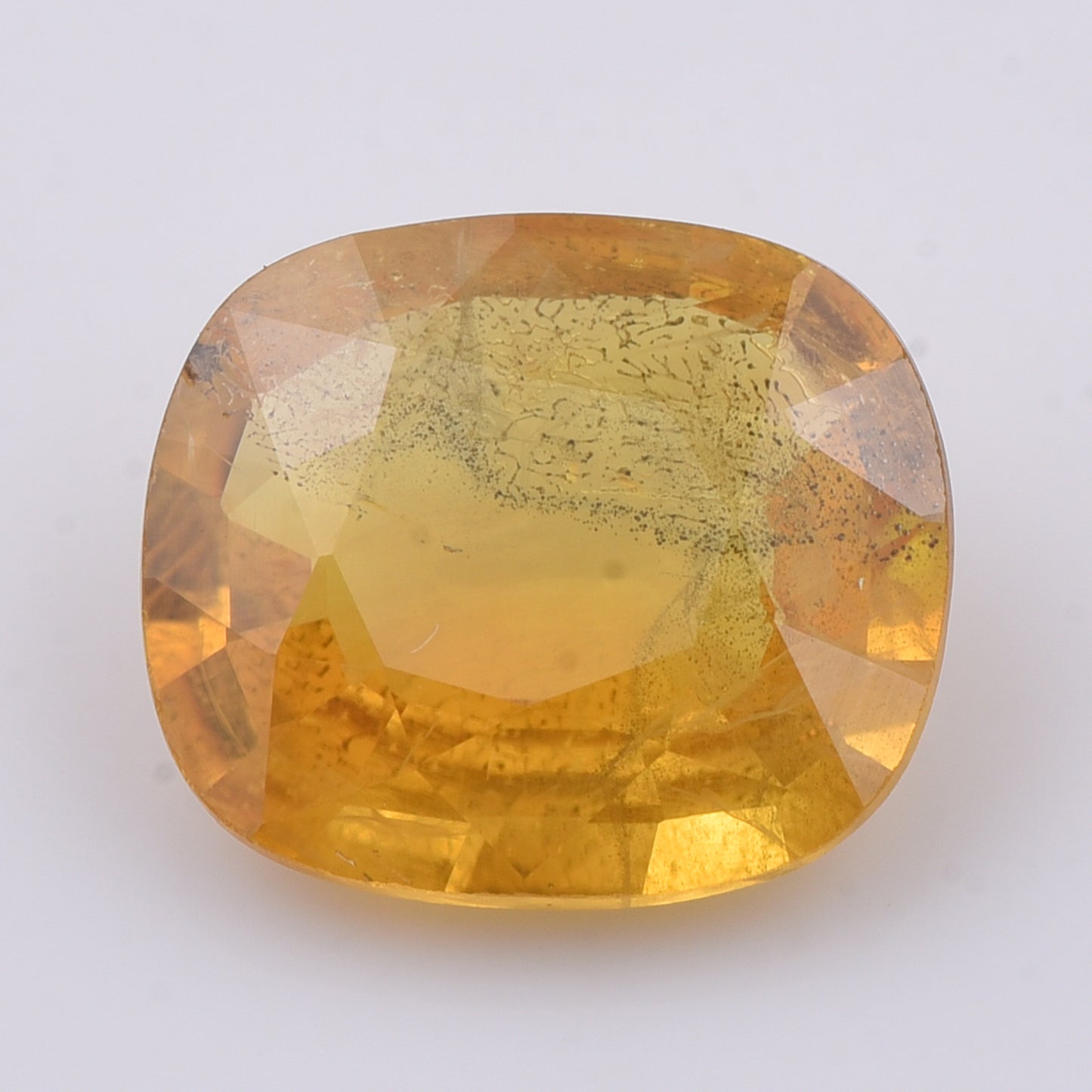 3.32 Natural Corundum Yellow Sapphire Rectangular Cushion Mixed Cut Gemstone