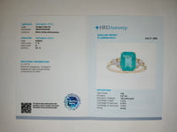 2.37 Ct Octagon Step Cut Natural Emerald 14K Gold Ring