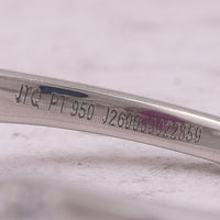 1.55 Ct Oval Mixed Cut Natural Ruby 950 Platinum Ring