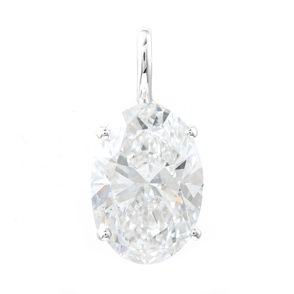 3.05 Carats Lab Grown Diamond 14K Gold Pendant