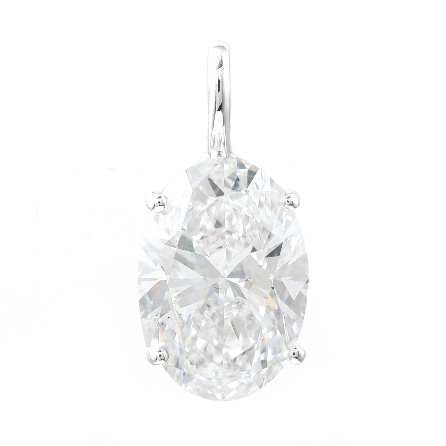 3.05 Carats Lab Grown Diamond 14K Gold Pendant