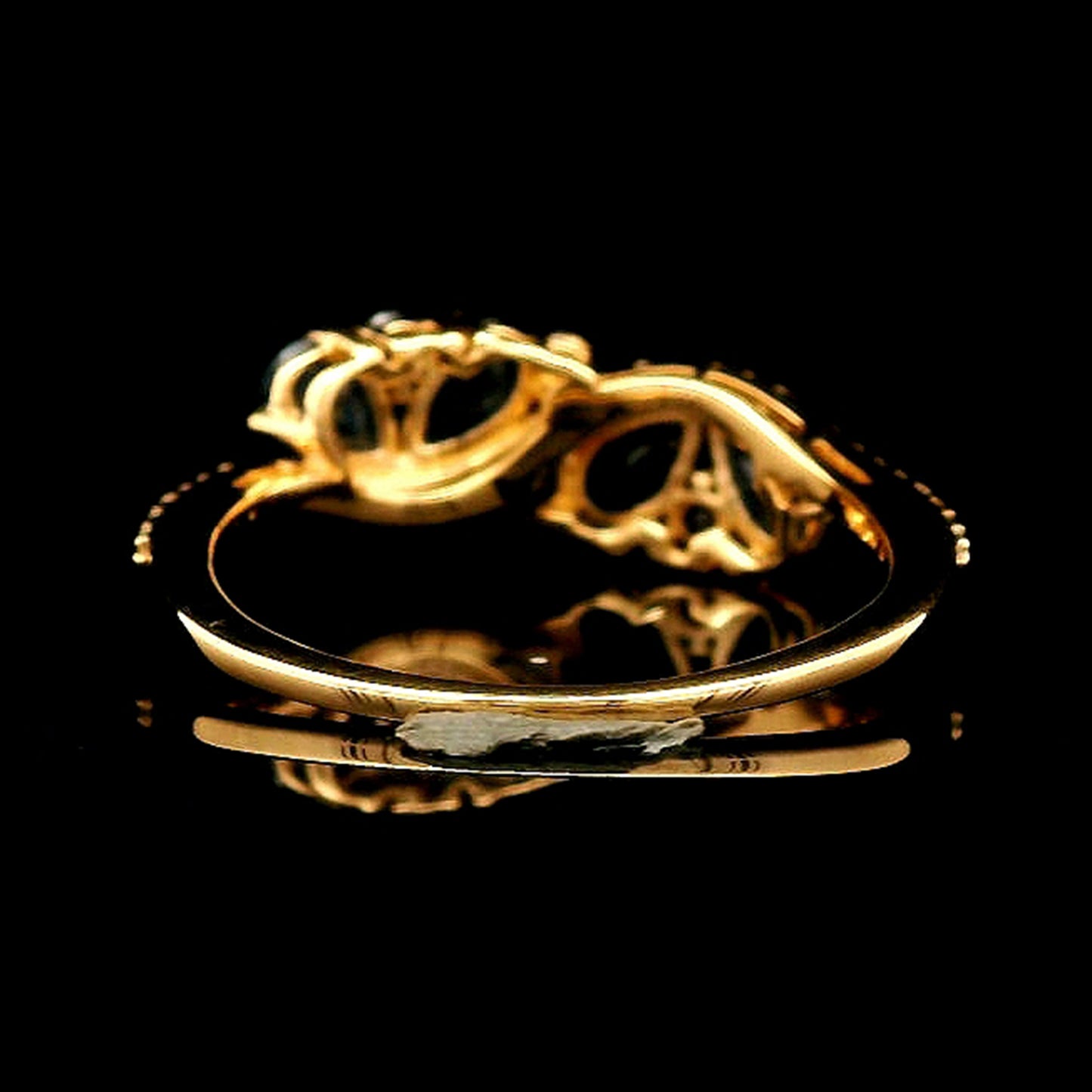 1.38 Ct Pear Sapphire 14K Gold Ring
