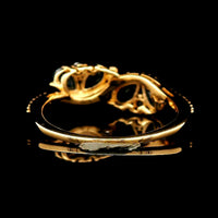 1.38 Ct Pear Sapphire 14K Gold Ring