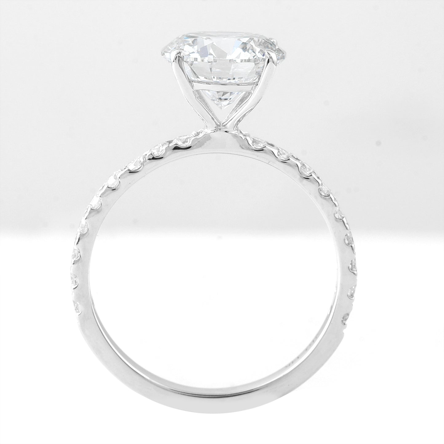 2.96 Carats Lab Grown Diamond 14K Gold Earrings