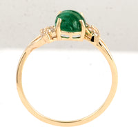 1.45 Ct Oval Emerald 14K Gold Ring