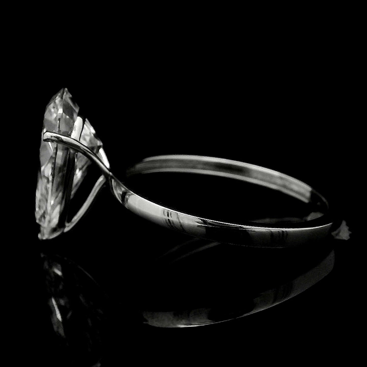 3.05 Carats Lab Grown Diamond 14K Gold Ring
