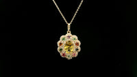 2.00 Ct Oval Tourmaline 14K Gold Pendant