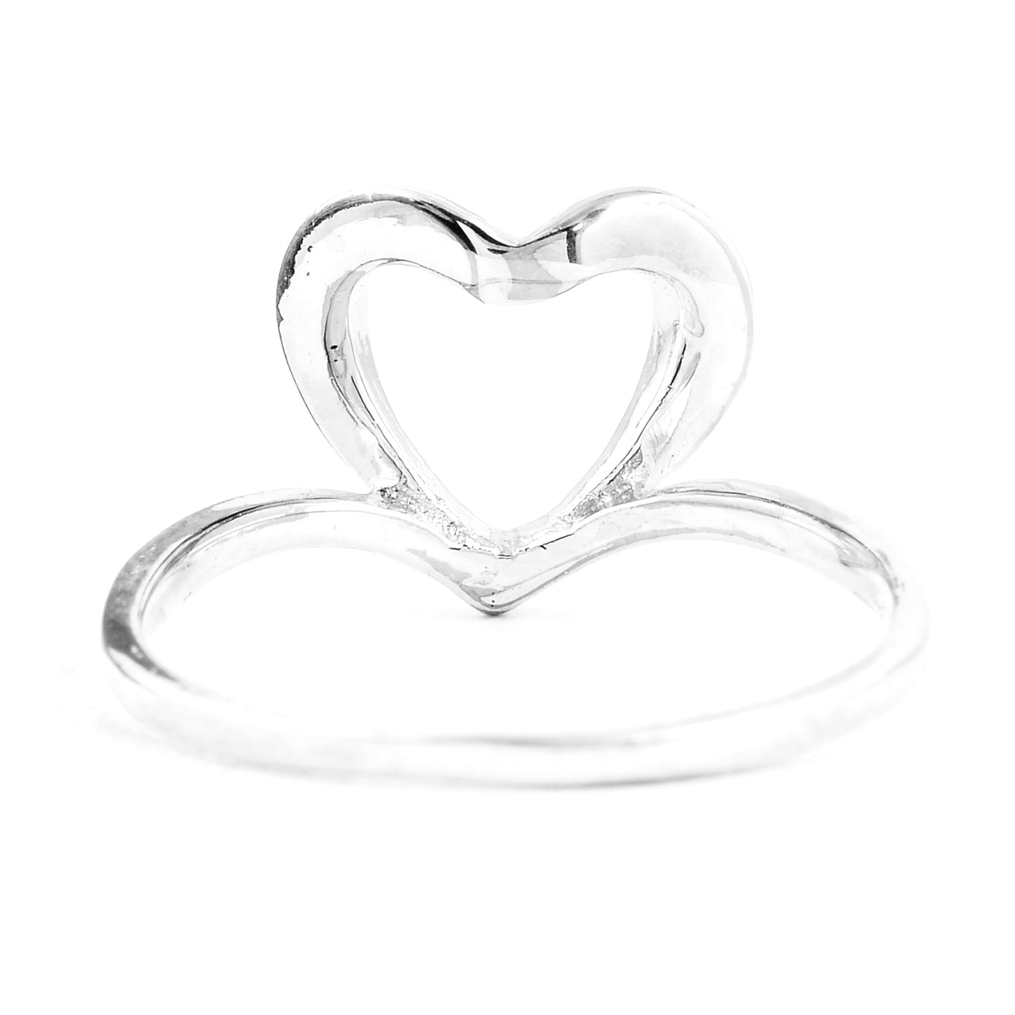 0.00 Ct Plain 925 Sterling Silver Ring