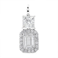 3.89 Carats Lab Grown Diamond 14K Gold Pendant