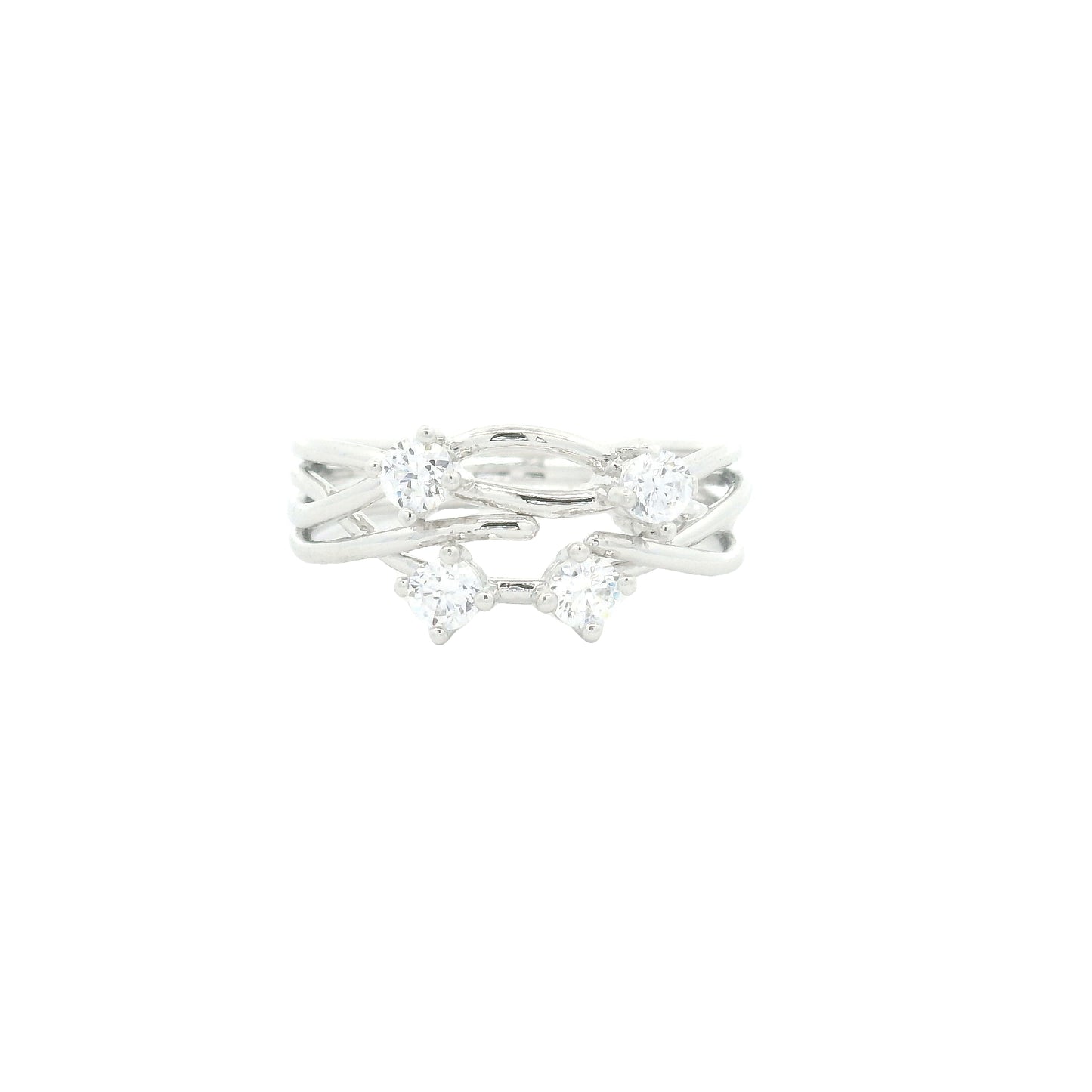1.72 Ct Cubic Zirconia 925 Sterling Silver Ring