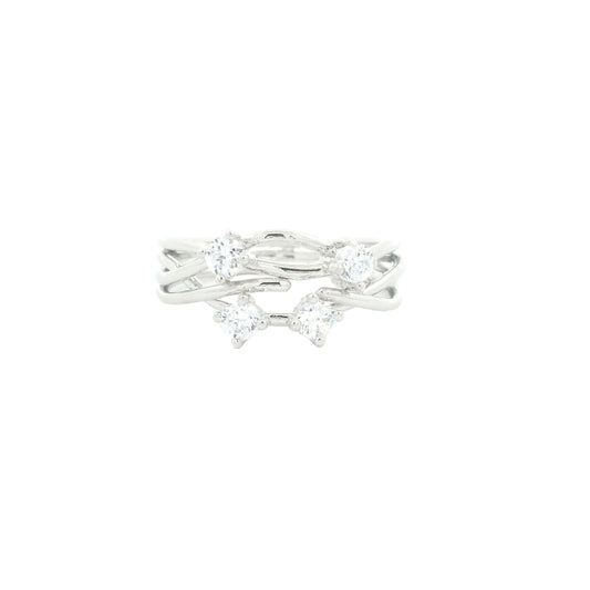 1.72 Ct Cubic Zirconia 925 Sterling Silver Ring