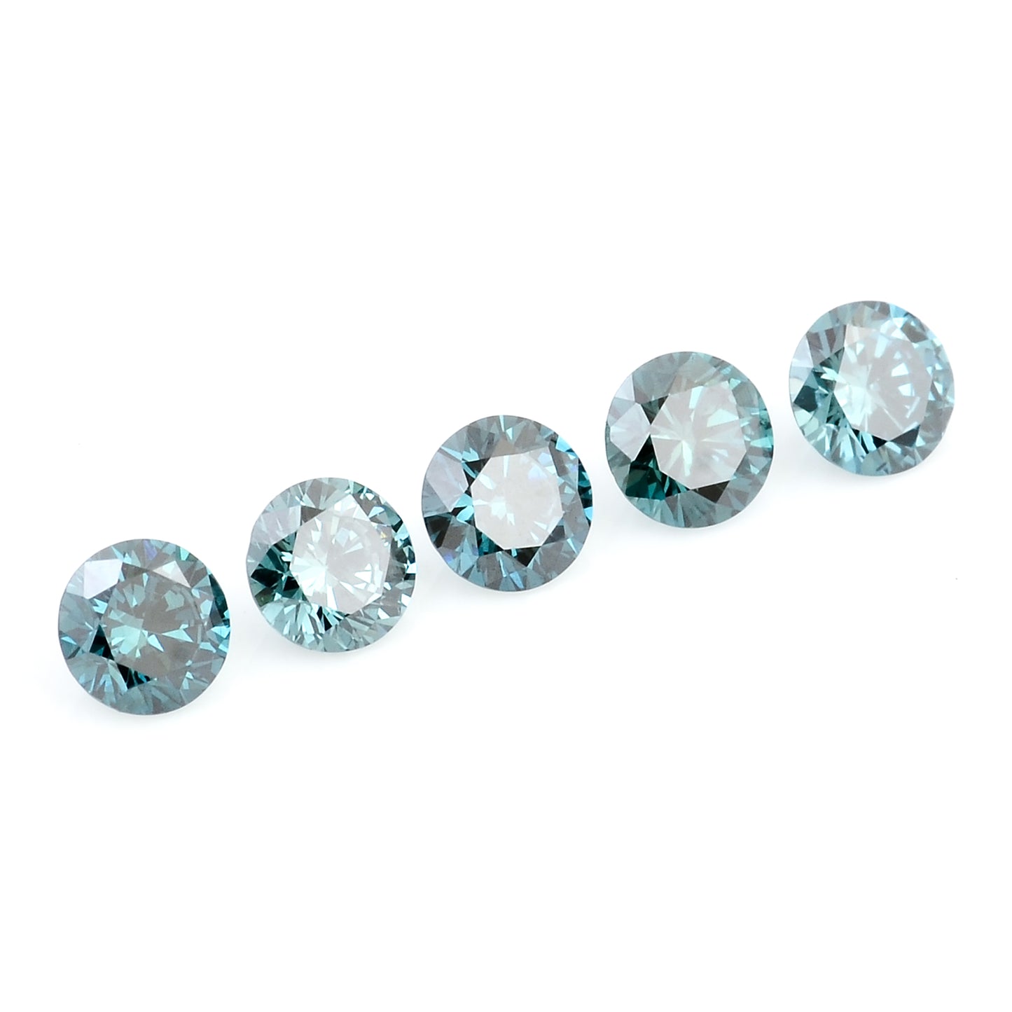 0.70 Blue Diamond Round Loose Gemstone