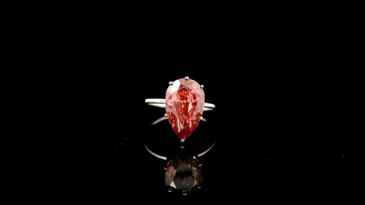 5.09 Carats Pink Lab Grown Diamond 14K Gold Ring
