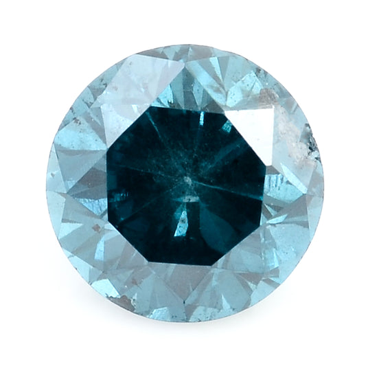 0.39 Blue Diamond Round Loose Gemstone
