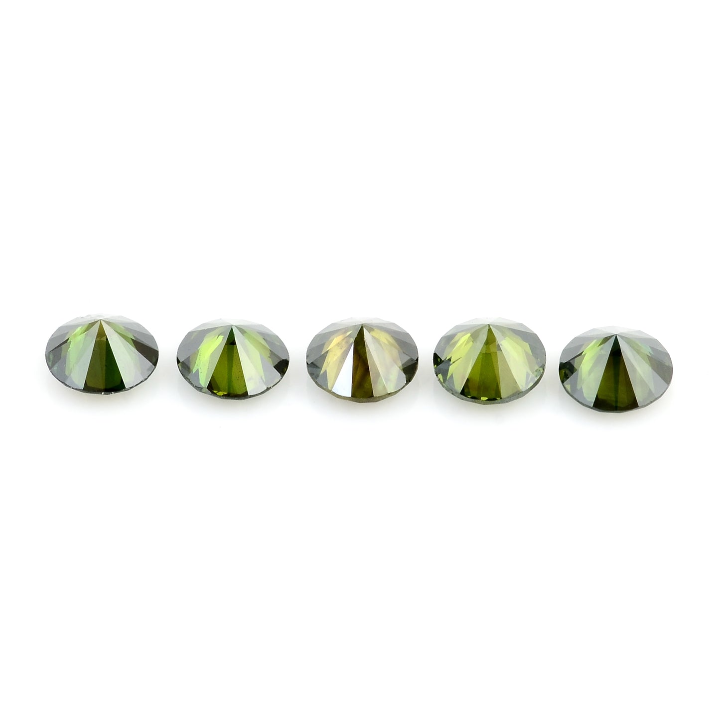 0.65 Green Diamond Round Loose Gemstone