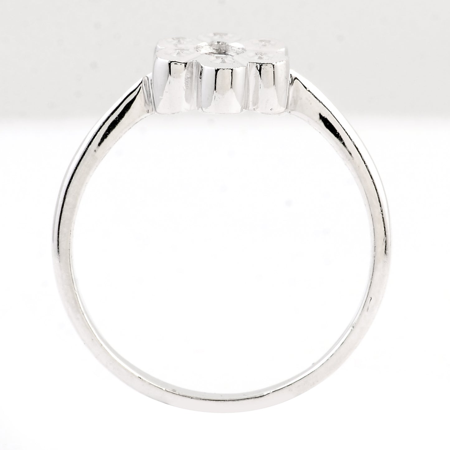 0.00 Ct Plain 925 Sterling Silver Ring