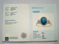 2.01 Ct Oval Natural Sapphire 14K Gold Ring