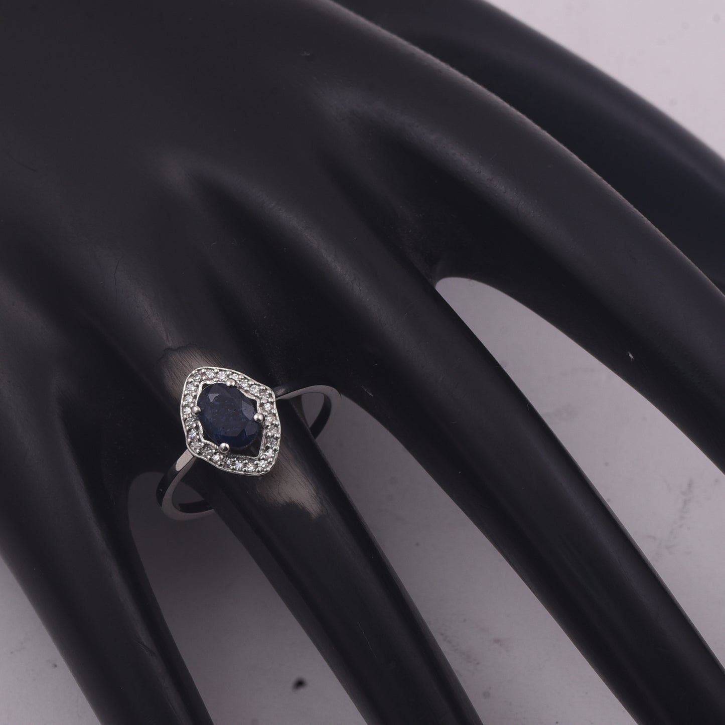 1.15 Ct Oval Mixed Cut Natural Sapphire 950 Platinum Ring