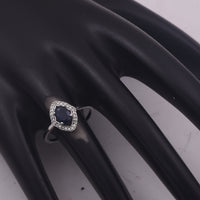 1.15 Ct Oval Mixed Cut Natural Sapphire 950 Platinum Ring