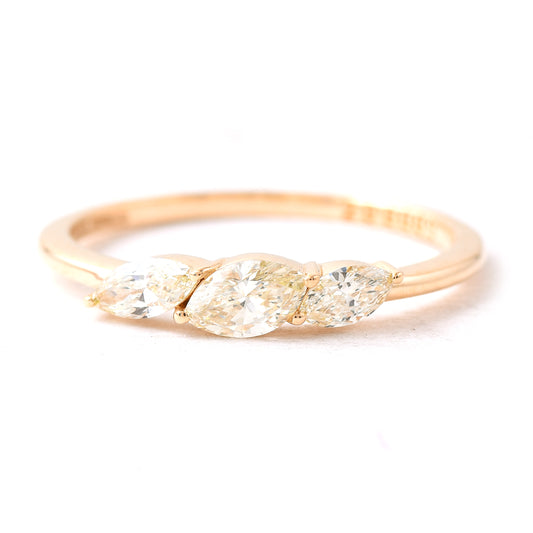 0.49 Ct Marquise Diamond 14K Gold Ring