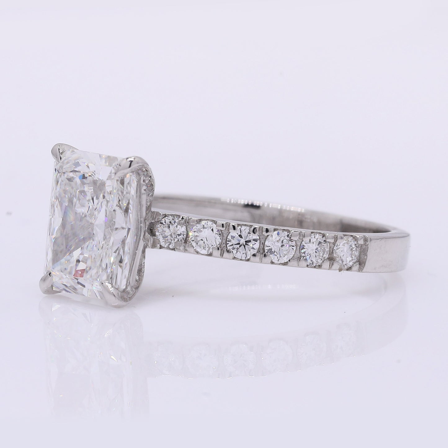 2.34 Carats Lab Grown Diamond 950 Platinum Ring