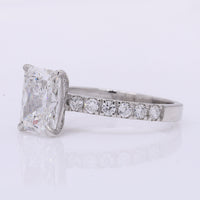 2.34 Carats Lab Grown Diamond 950 Platinum Ring