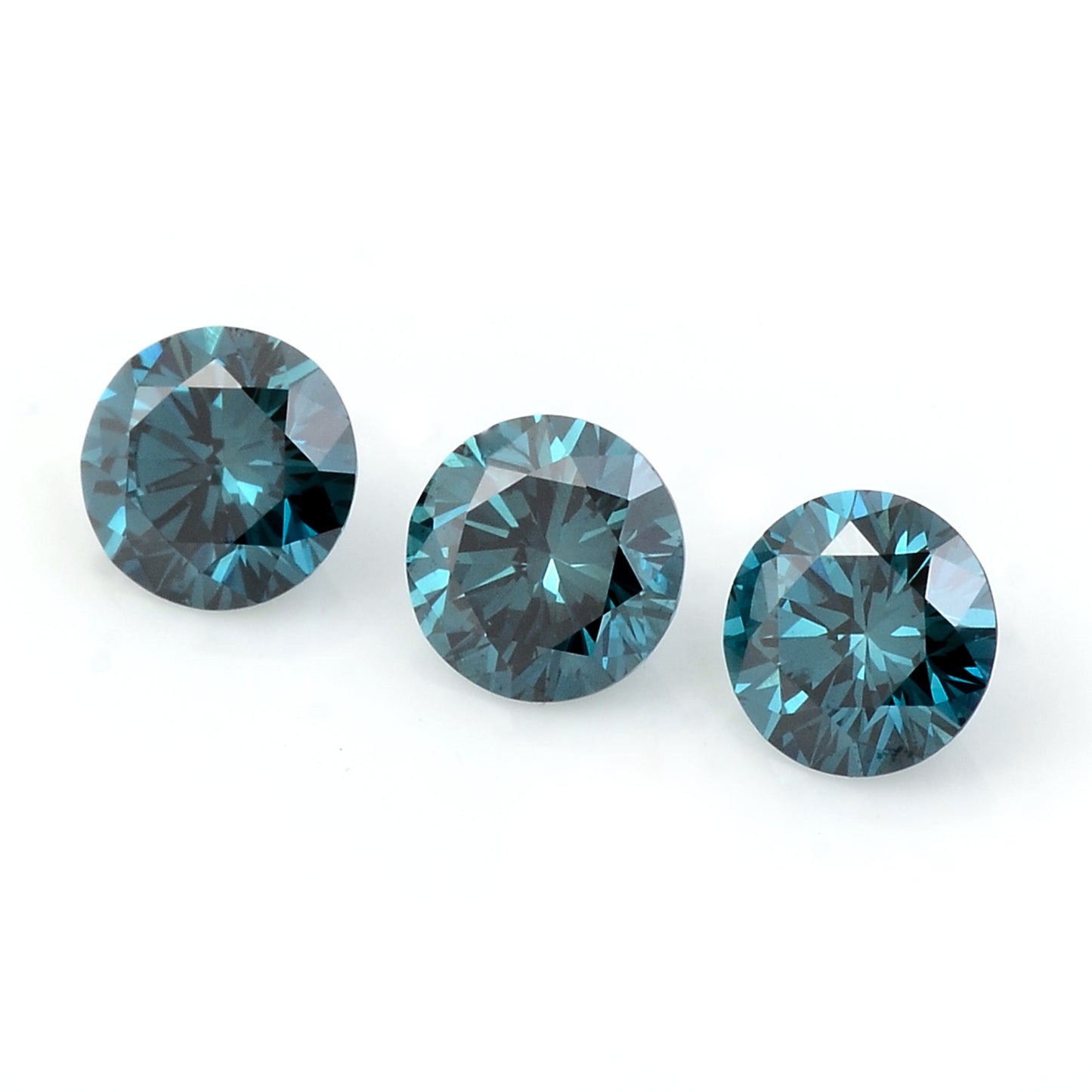 0.55 Blue Diamond Round Loose Gemstone