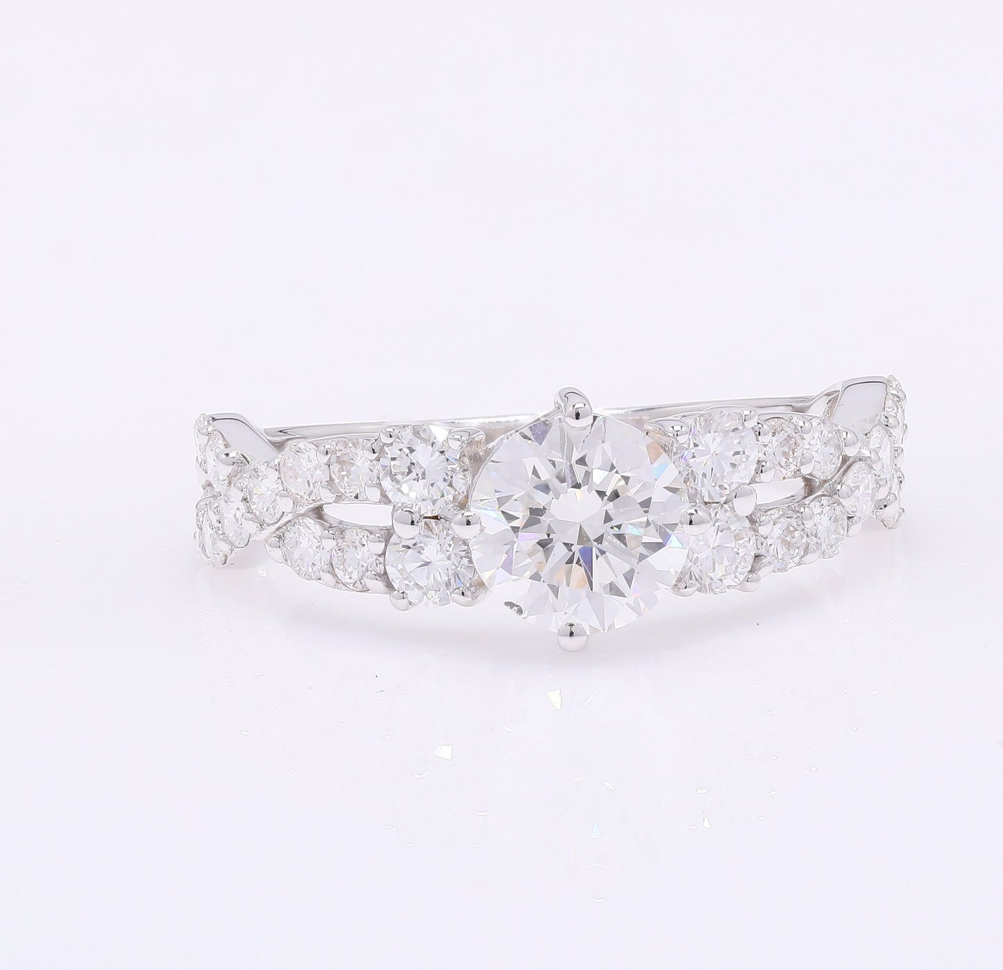 1.92 Carats Lab Grown Diamond 14K Gold Ring