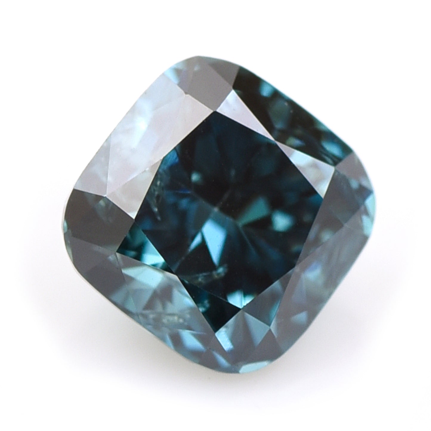 0.32 Blue Diamond Cushion Loose Diamond