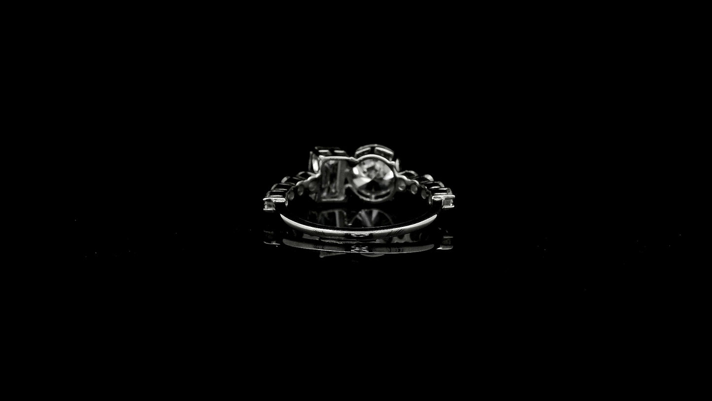 3.15 Carats Lab Grown Diamond 14K Gold Ring