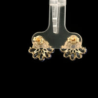 2.42 Ct Pear Tanzanite 14K Gold Earrings
