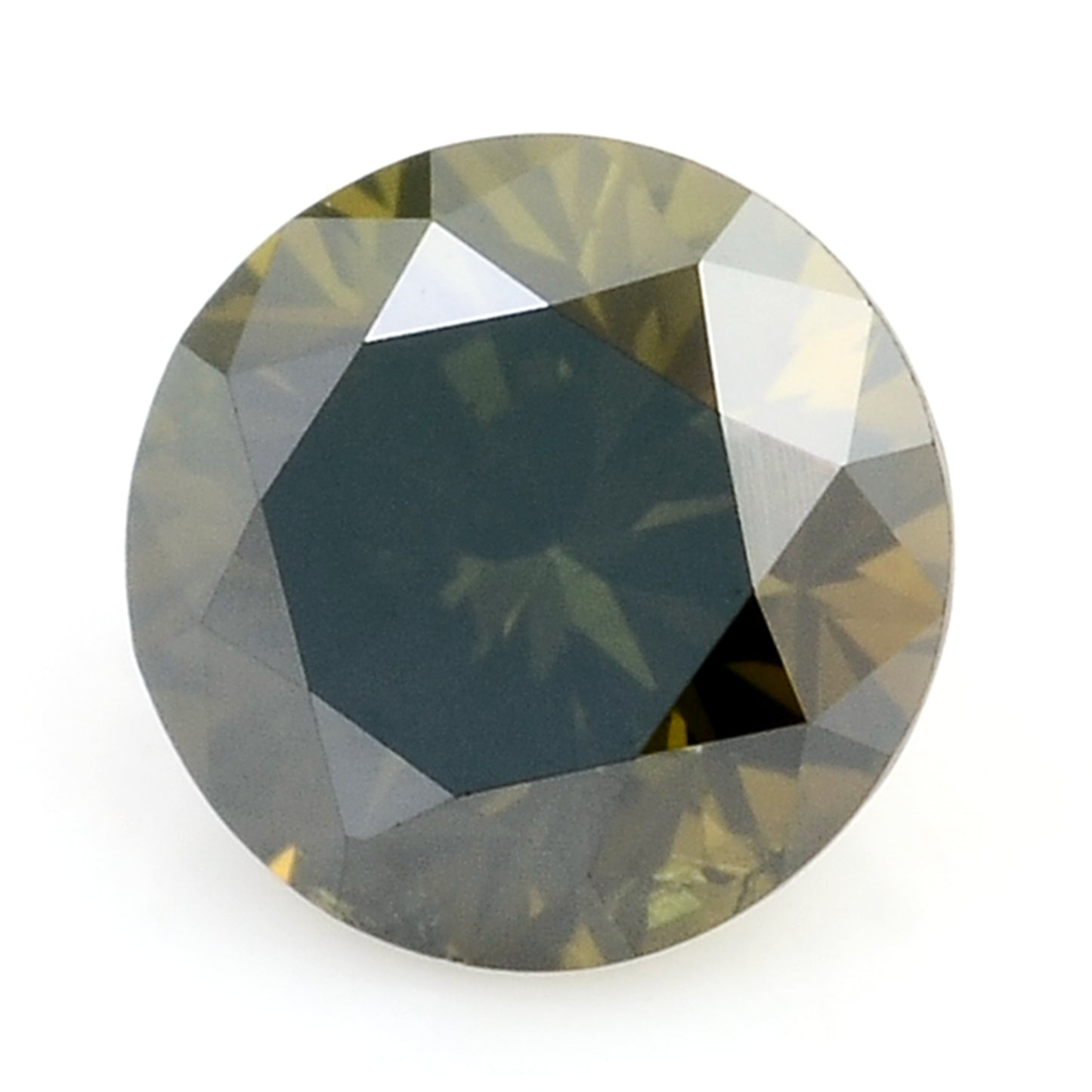 0.28 Green Diamond Round Loose Gemstone