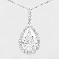 4.71 Carats Lab Grown Diamond 14K Gold Pendant
