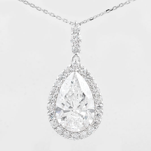 4.71 Carats Lab Grown Diamond 14K Gold Pendant