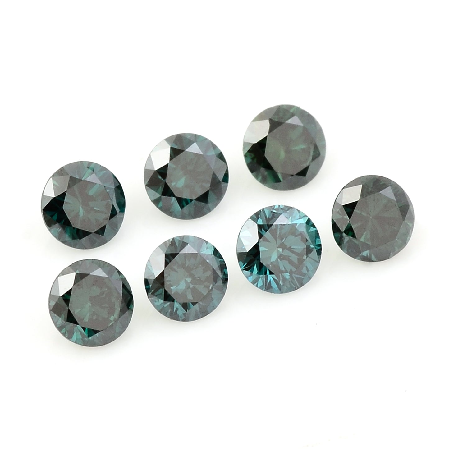 0.64 Blue Diamond Round Loose Gemstone