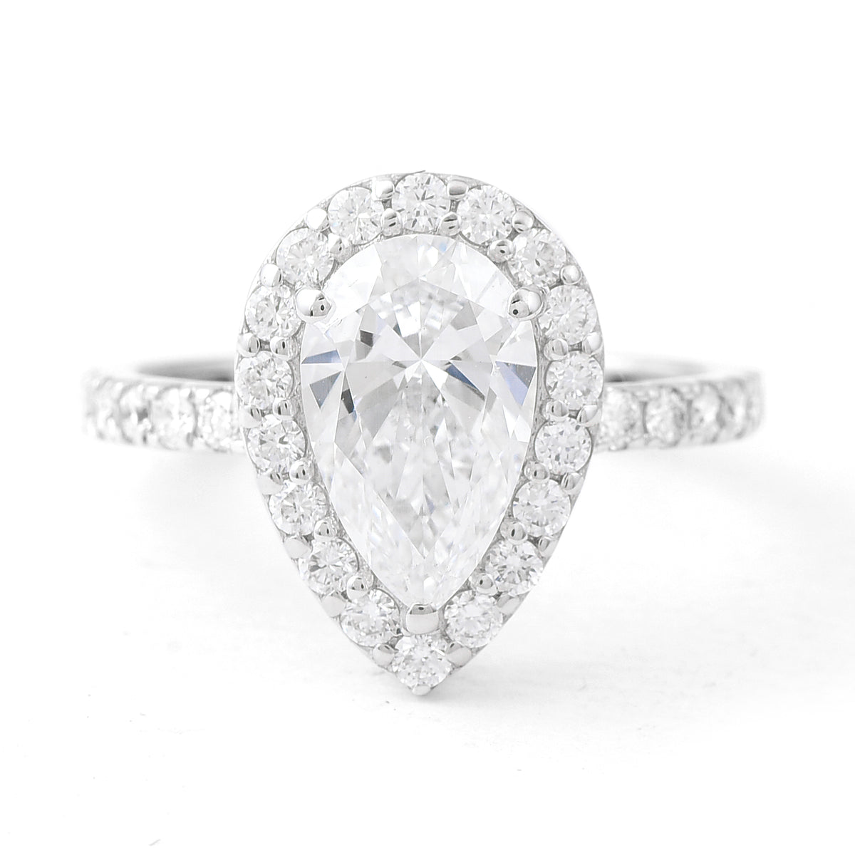 2.57 Carats Lab Grown Diamond 14K Gold Ring
