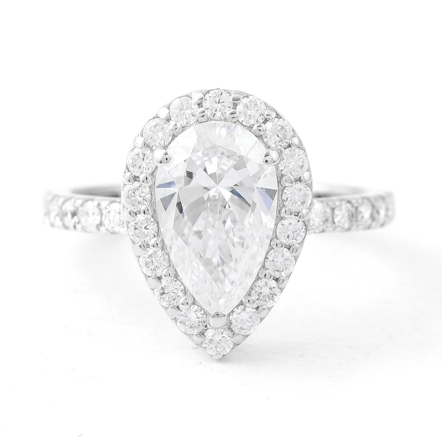 2.57 Carats Lab Grown Diamond 14K Gold Ring