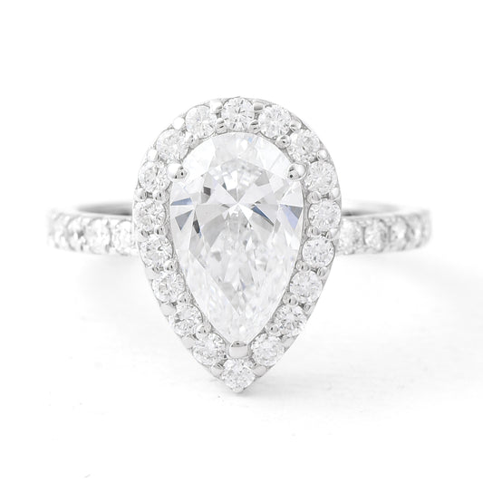 2.57 Carats Lab Grown Diamond 14K Gold Ring