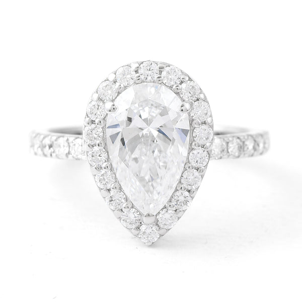 2.57 Carats Lab Grown Diamond 14K Gold Ring