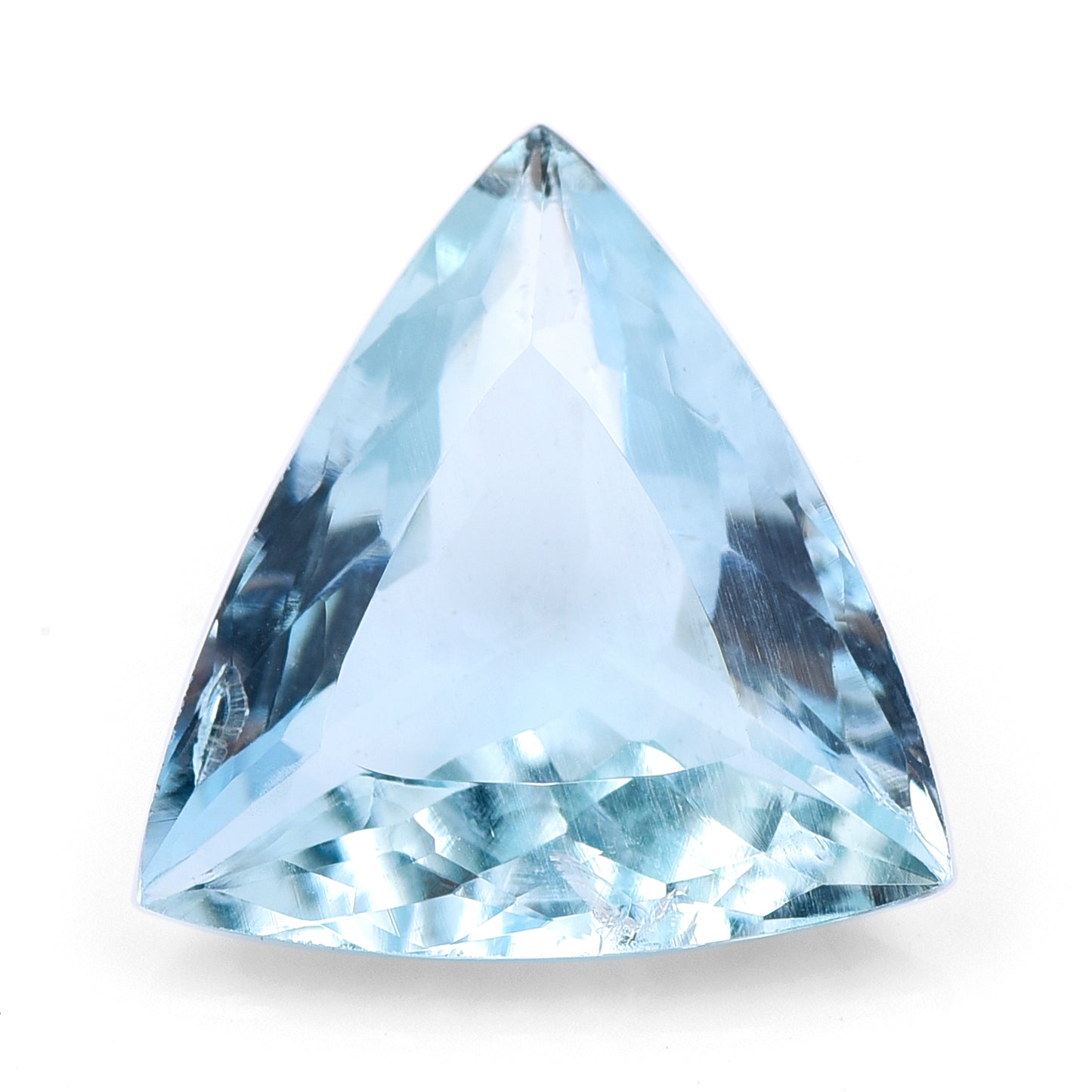 4.45 Natural Beryl Aquamarine Triangular Mixed Cut Gemstone