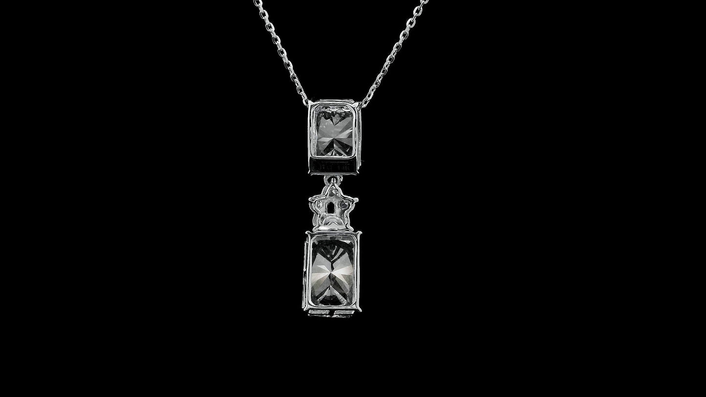3.65 Carats Lab Grown Diamond 14K Gold Pendant