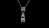 3.65 Carats Lab Grown Diamond 14K Gold Pendant