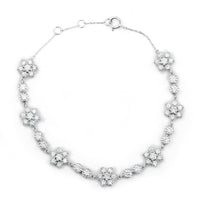 2.40 Carats Lab Grown Diamond 14K Gold Bracelet