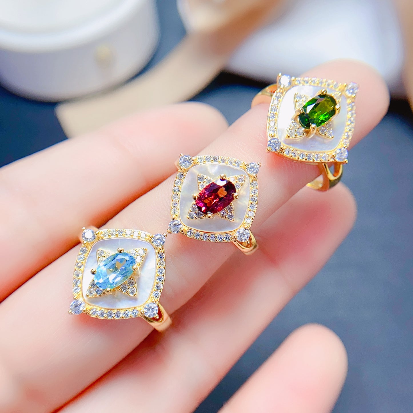 Blue Topaz 925 Sterling Silver Ring