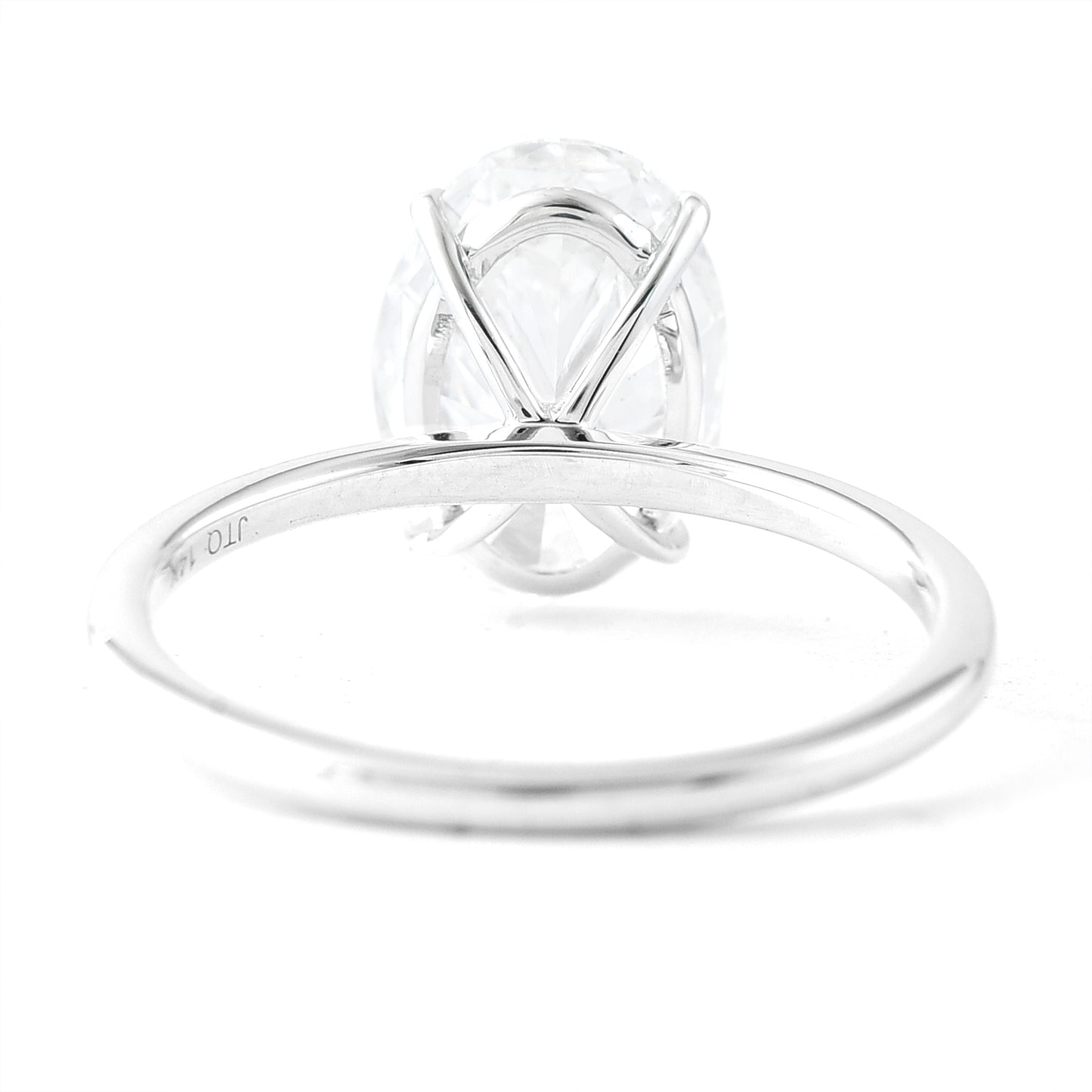 3.02 Carats Lab Grown Diamond 14K Gold Ring